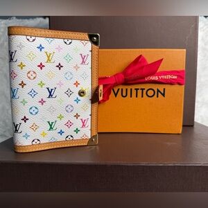 Louis Vuitton Takashi MurakamiMulticolor Monogram Agenda planner w/ Gold Accents
